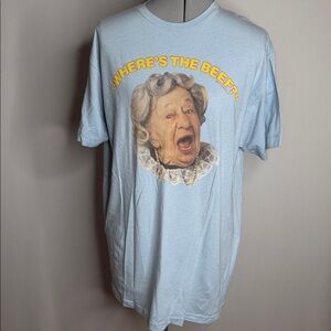 Where’s the beef t-shirt size XL Light Blue Graphic T-Shirt
